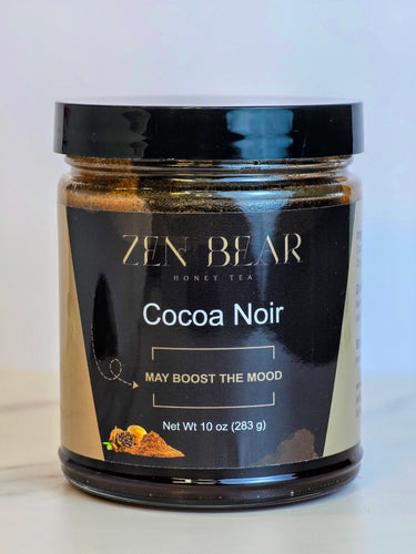 Cocoa Noir – Deep Dark Honey Cocoa Blend (10 oz) - Zenbear Honey Tea Cocoa Noir – Deep Dark Honey Cocoa Blend (10 oz) - Zenbear Honey Tea